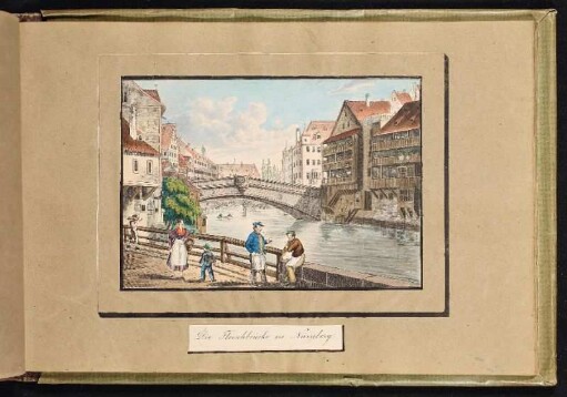 Die Fleischbrücke in Nürnberg. - Fleischbrücke, Nürnberg