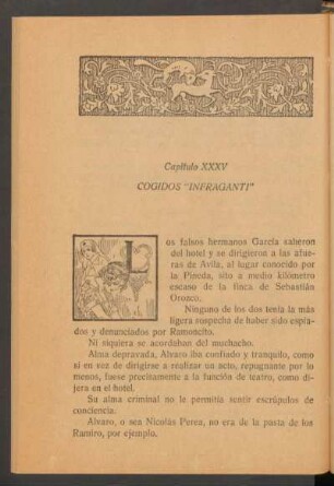 Capítulo XXXV - Codigos "infragranti"