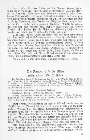 Die Jungen und die Alten