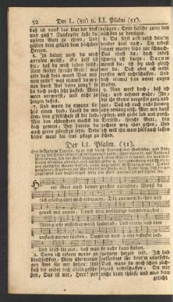 Der LI. Psalm (51.). - Der XCIX. Psalm. (99.).