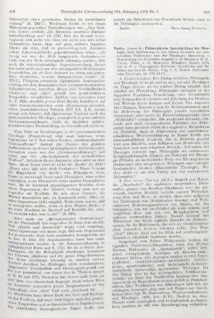 454-457 [Rezension] Martin, James Alfred, Philosophische Sprachprüfung der Theologie