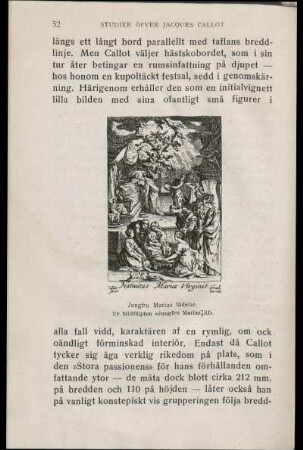 Jungfru Marias födelse. Ur bildföljden "Jungfru Marias lif".