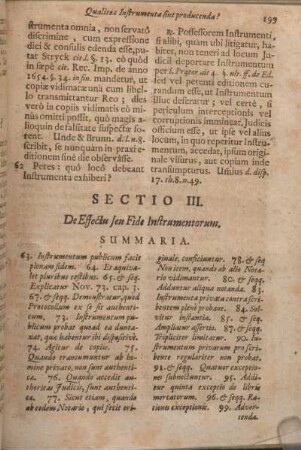 Sectio III. De Effectu Seu Fide Instrumentorum.
