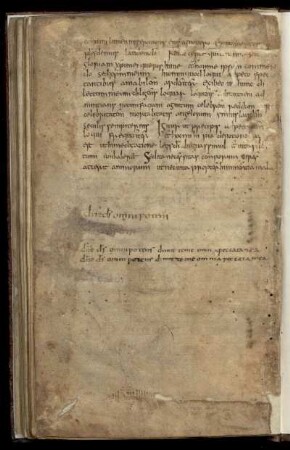 Federproben (9. Jh.), Griffelglossen, z.T. ahd.