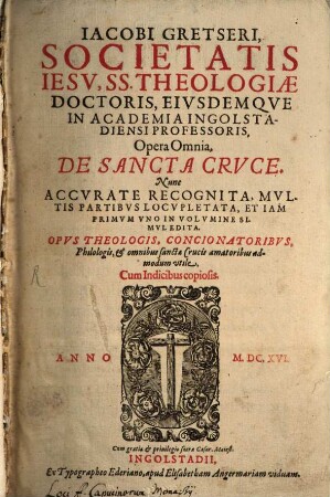 Opera omnia de sancta cruce