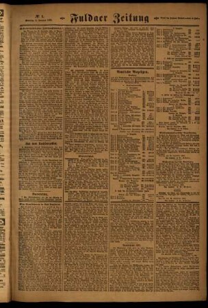 Zweite Ausgabe vom Montag, den 03. Januar 1921.