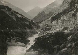 Schweizer Alpen. Grimsel. Paß und Straße