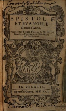 Epistole Et Evangeli di tutto l'Anno