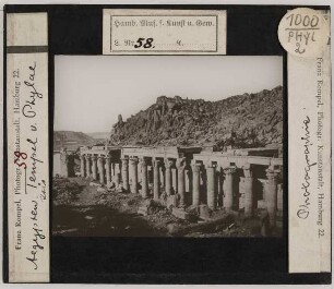 Ägypten. Isis-Tempel Philae. Photographie