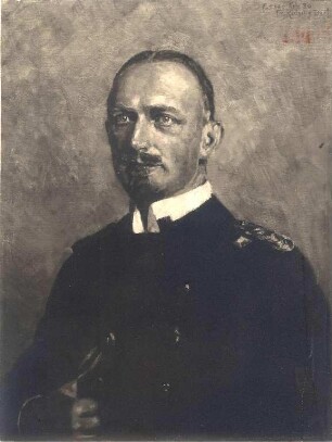 Ehrenbürger der Stadt Karlsruhe. Erich Köhler (06.09.1873-04.11.1914); Fregattenkapitän des Kreuzers Karlsruhe; Ehrenbürger seit 26.03.1915