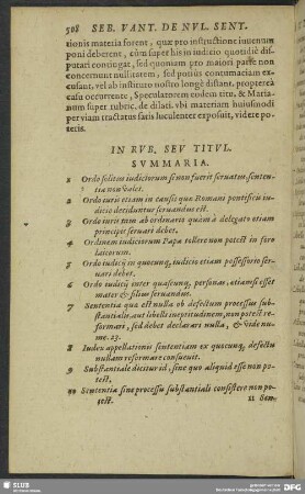 De nullitate ex defectu processus, sive ordinis iudiciarii ac solennitatis, & formæ ipsus sententiæ