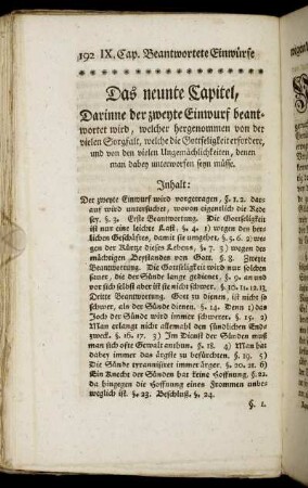 Das neunte Capitel.