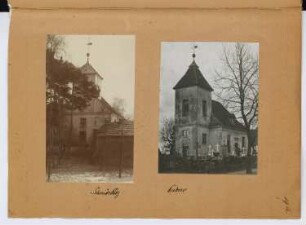 Dorfkirche, Berlin-Schmöckwitz / Dorfkirche, Nudow: Ansichten (aus: Skizzen- und Fotoalbum 29)