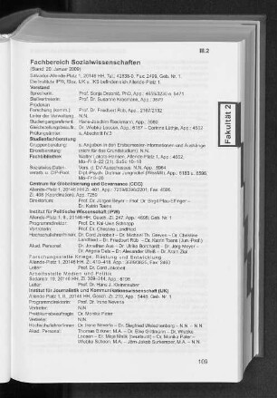Fachbereich Sozialwissenschaften