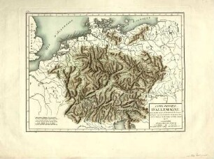 Carte Physique D'Allemagne