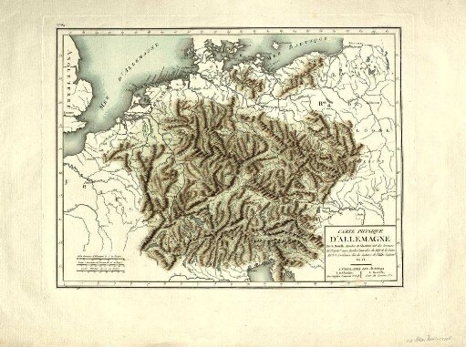 Carte Physique D'Allemagne