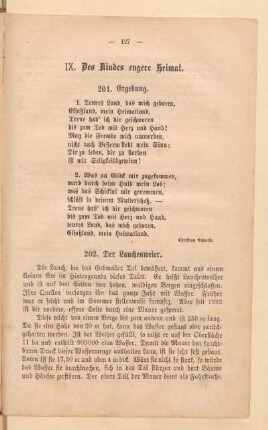 IX. Des Kindes engere Heimat