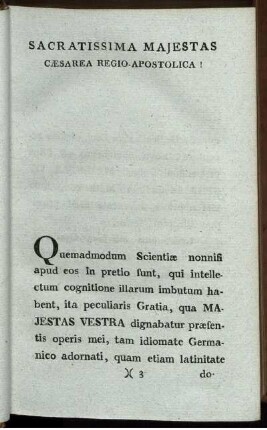 Sacratissima Majestas Caesarea Regio-Apostolica!