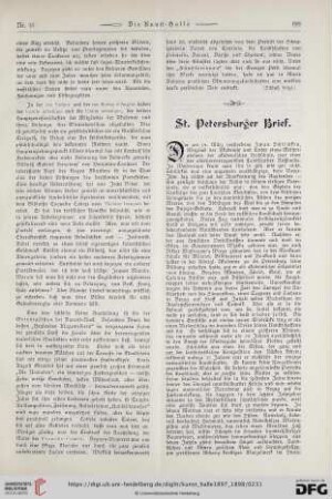 3: St. Petersburger Brief