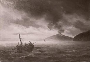 Bucht von Sorrent : Thomas Fearnley (1802-1842). Bucht von Sorrent. Ölgemälde, 1834. Kriegsverlust