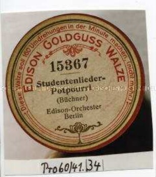 Edison-Goldguss-Walze 15367