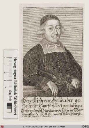 Bildnis Andreas Holländer (Hollender)