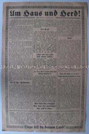 Sonderdruck des Reichspresseamtes mit einem Text des Schriftstellers Gustav Frenssen