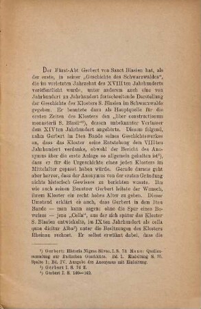 Zur Geschichte des Klosters Sanct Blasien im Schwarzwalde