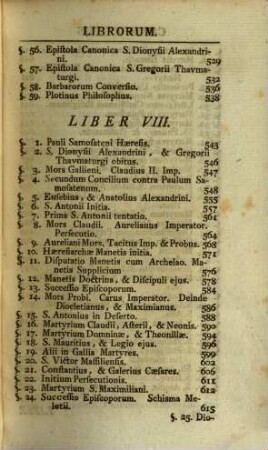 Claudii Fleurii Abbatis Historia Ecclesiastica, 2. Complectens Saeculum III.