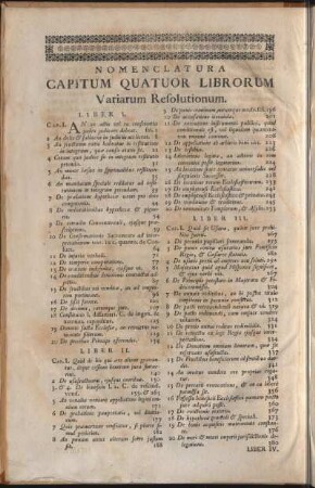 Naomenclatura Capitum Quatuor Librorum