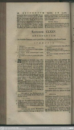 Responsum CLXXV.