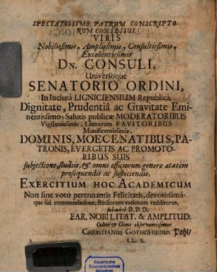 Diss. iur. de prudentia supra legem