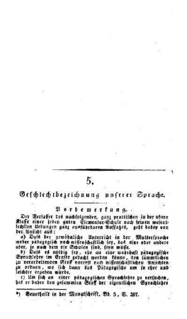 Geschlechtbezeichnung unserer Sprache