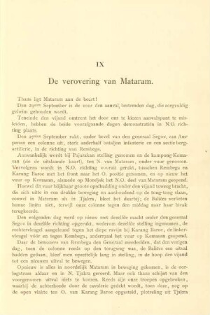 IX De verovering van Mataram