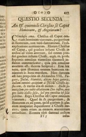 457-462, Quaestio Secunda