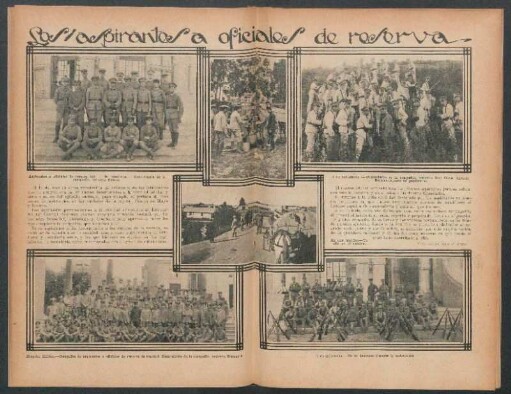 Los aspirantes a oficiales de reserva
