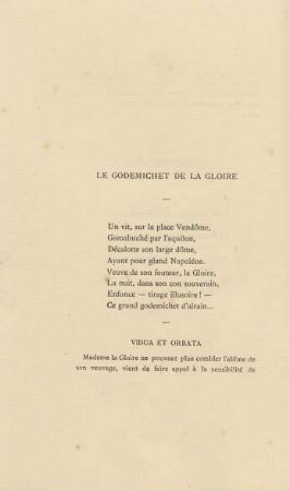 Le Godemichet De La Gloire