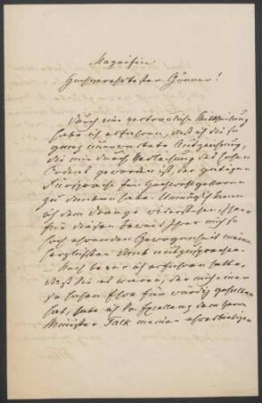 Friedrich Wöhler an den Geheimen Justizrat Dove