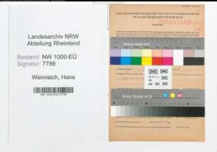 Entnazifizierung Hans Weinreich, geb. 05.09.1896 (Polizeibeamter)