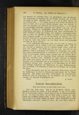 Dauernde Unterrichtsresultate : nach einem Vortrage von Herrn Rektor Hindrichs