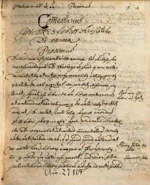 Commentarii in libros Aristotelis de anima et metaphysicos - BSB Clm 27804