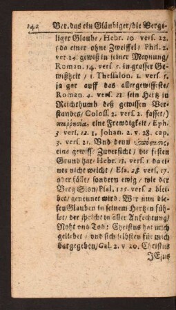Ber. das ein Gläubiger/ die Vergebung seiner Sünd gewiß seyn könte.