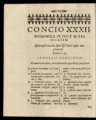 Concio XXXII. Dominica IV. Post SS. Trinitatem.