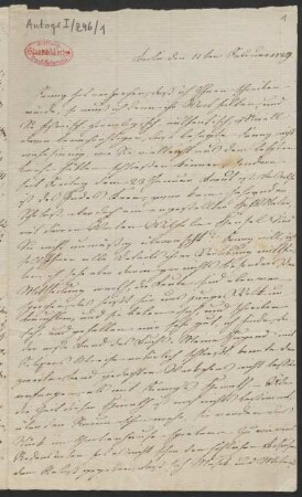 Brief an Karl Klingemann : 11.02.1829