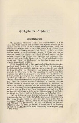 Siebzehnter Abschnitt. Steuerwesen