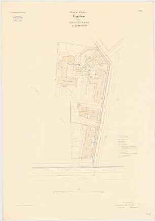 Universität Breslau Medizinische Institute an der Maxstraße: Lageplan 1:100