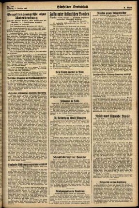 Zweite Ausgabe vom Mittwoch, den 02. Oktober 1940.