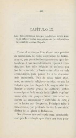 Capítulo IX. Las descabelladas teorías modernas sobre pueblos ninos y sobre emancipación ...