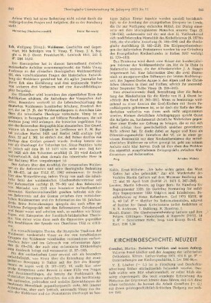 845-846 [Rezension] Waldenser