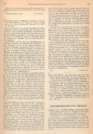 845-846 [Rezension] Waldenser